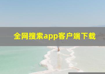 全网搜索app客户端下载