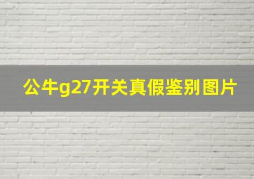 公牛g27开关真假鉴别图片