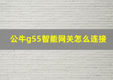 公牛g55智能网关怎么连接