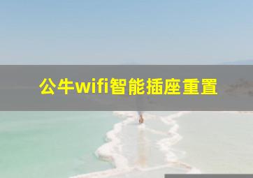 公牛wifi智能插座重置