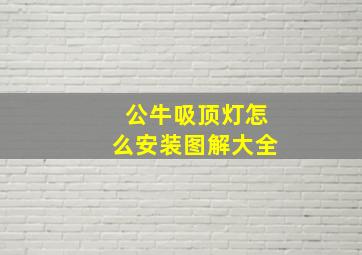 公牛吸顶灯怎么安装图解大全