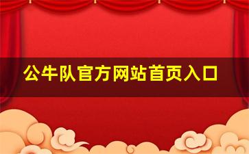 公牛队官方网站首页入口