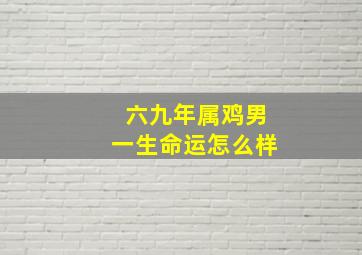 六九年属鸡男一生命运怎么样