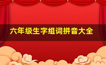 六年级生字组词拼音大全