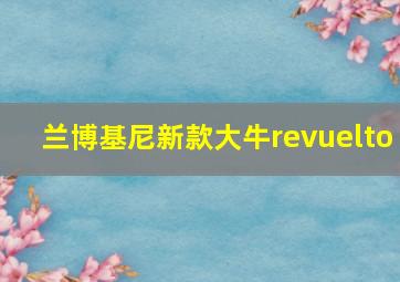 兰博基尼新款大牛revuelto