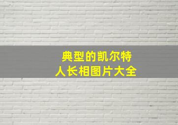 典型的凯尔特人长相图片大全