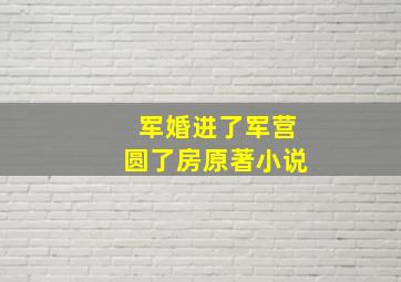 军婚进了军营圆了房原著小说