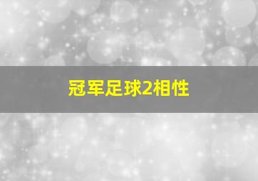 冠军足球2相性