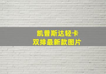 凯普斯达轻卡双排最新款图片