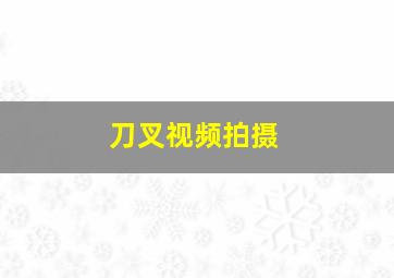 刀叉视频拍摄