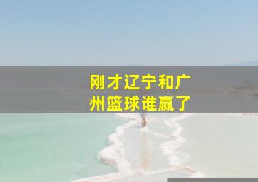 刚才辽宁和广州篮球谁赢了