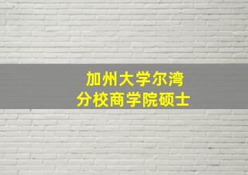 加州大学尔湾分校商学院硕士