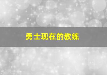 勇士现在的教练