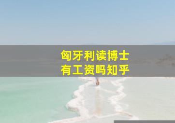 匈牙利读博士有工资吗知乎