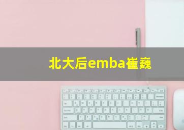 北大后emba崔巍