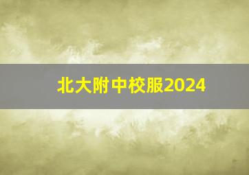 北大附中校服2024