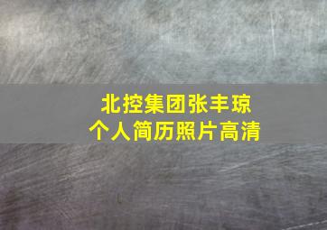 北控集团张丰琼个人简历照片高清