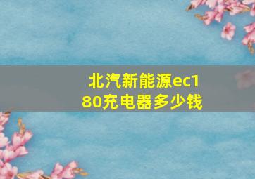 北汽新能源ec180充电器多少钱