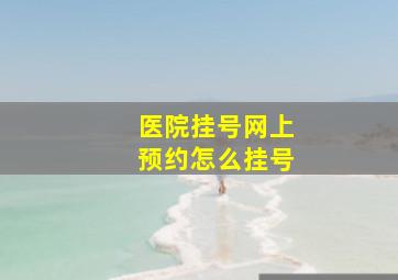 医院挂号网上预约怎么挂号