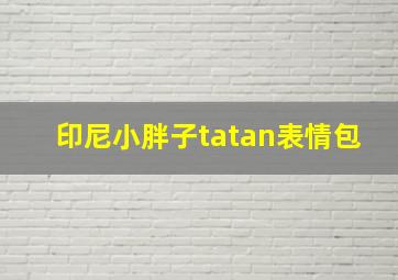 印尼小胖子tatan表情包