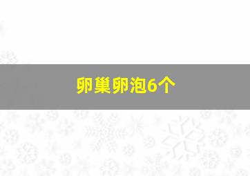 卵巢卵泡6个