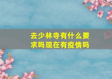 去少林寺有什么要求吗现在有疫情吗