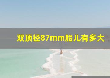 双顶径87mm胎儿有多大