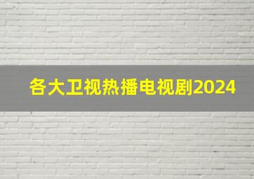 各大卫视热播电视剧2024