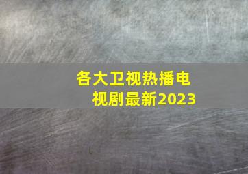 各大卫视热播电视剧最新2023