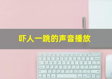 吓人一跳的声音播放