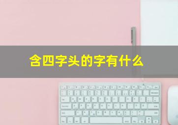 含四字头的字有什么