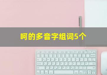 呵的多音字组词5个