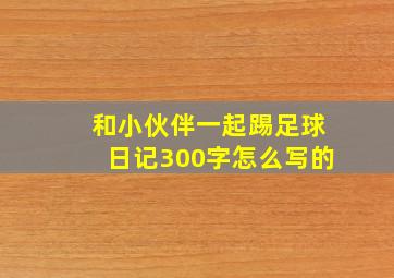 和小伙伴一起踢足球日记300字怎么写的