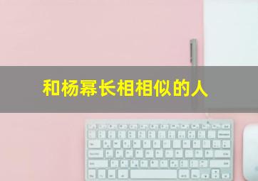 和杨幂长相相似的人