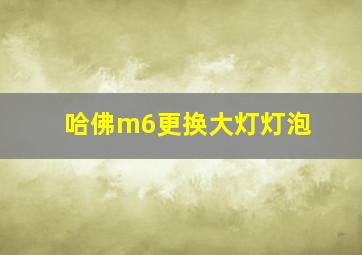 哈佛m6更换大灯灯泡