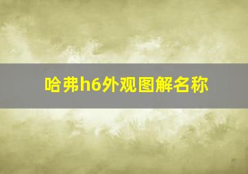 哈弗h6外观图解名称