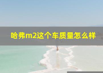 哈弗m2这个车质量怎么样