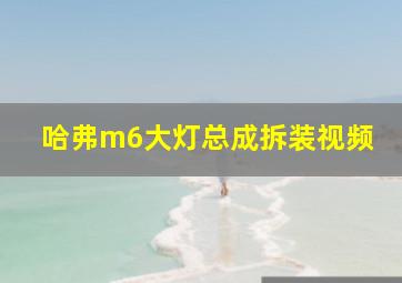 哈弗m6大灯总成拆装视频