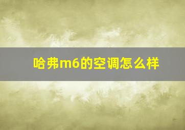 哈弗m6的空调怎么样