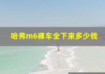 哈弗m6裸车全下来多少钱