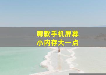 哪款手机屏幕小内存大一点