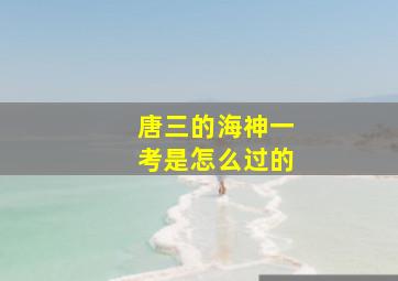 唐三的海神一考是怎么过的