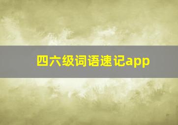 四六级词语速记app