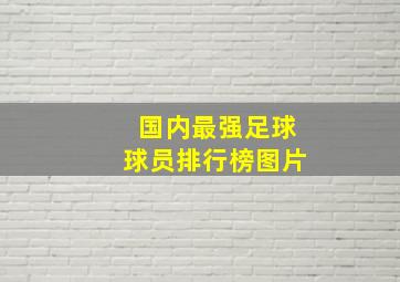 国内最强足球球员排行榜图片