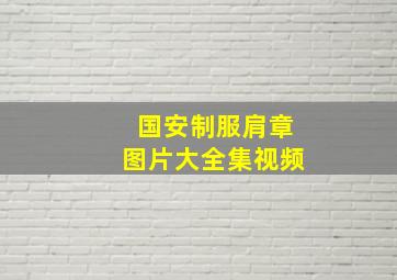 国安制服肩章图片大全集视频