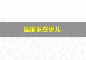 国家队在哪儿