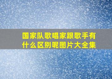 国家队歌唱家跟歌手有什么区别呢图片大全集