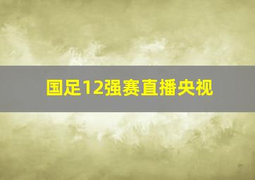 国足12强赛直播央视