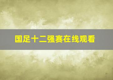 国足十二强赛在线观看