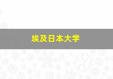 埃及日本大学